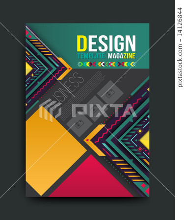 Vector brochure, flyer, magazine cover  14126844