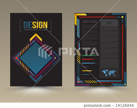 Vector brochure, flyer, magazine cover  14126848
