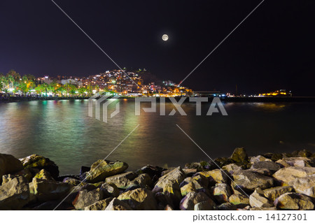 Night view of Kusadasi Turkey Night view of Kusadasi Turkey 14127301
