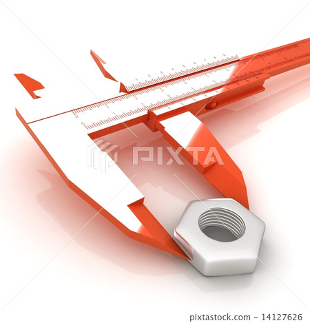 Trammel vernier measures the detail 14127626