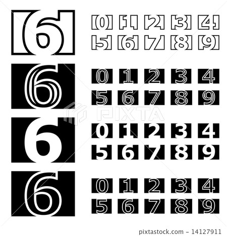 square contour numbers font square contour numbers font 14127911