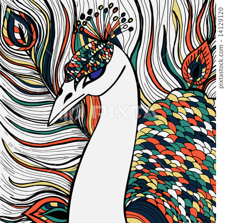 Decorative ornamental peacock 14129120