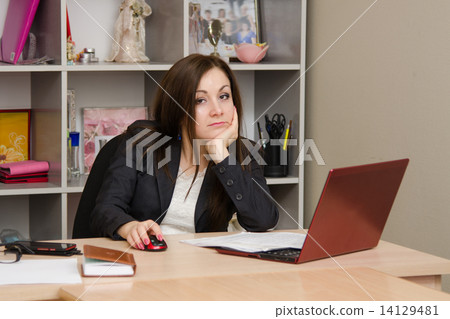 Tortured worker in the office Tortured worker in the office 14129481