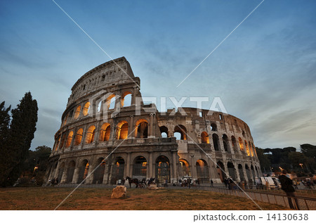 Colosseum in Rome, Italy during sunset Colosseum in Rome, Italy during sunset 14130638