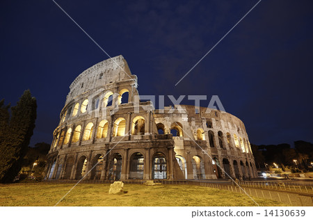 Colosseum in Rome, Italy during sunset 14130639