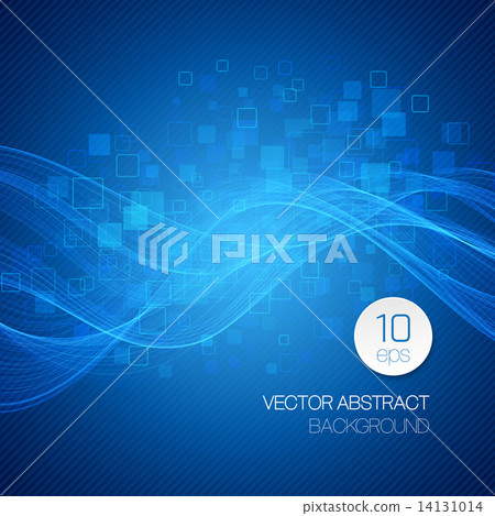 Blue abstract background. Vector illustration 14131014