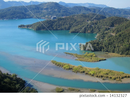 台灣南投縣日月潭（大分轉生）全景 14132327