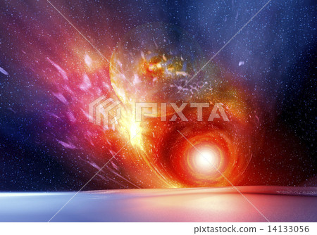 Stock Illustration: fixed star, celestial star, space