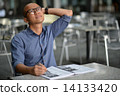 Stressed student in campus 14133420