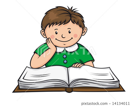 Boy reading a book Boy reading a book 14134011