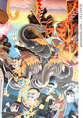 Thai style painting 14134436