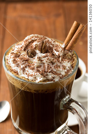 cup of coffee on wood 14136050