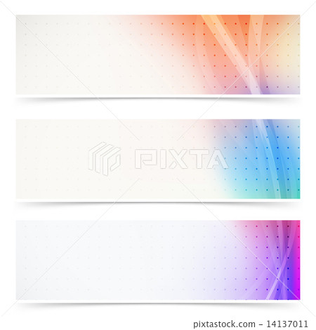 Web header abstract wave line collection 14137011