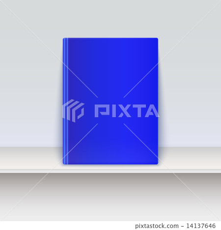 Book cover. Magazine standing on the shelf. 14137646