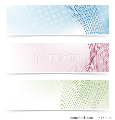 Web banner colorful flyers collection - headers or footers 14138979