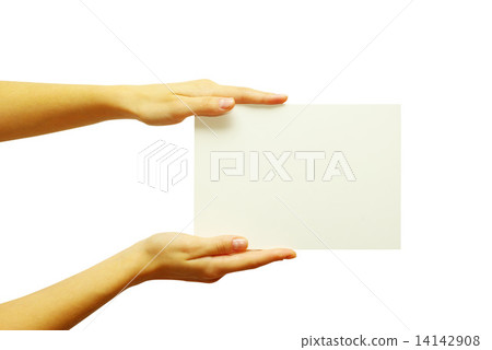 card blank in hand card blank in hand 14142908