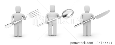People with kitchen utensil 14143344