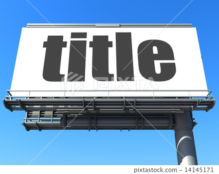 word on billboard 14145171