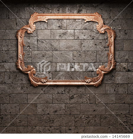 illuminated stone wall and frame illuminated stone wall and frame 14145669