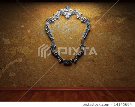 old concrete wall and frame 14145694