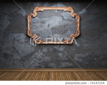 old concrete wall and frame old concrete wall and frame 14147234