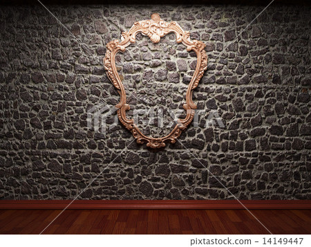 illuminated stone wall and frame illuminated stone wall and frame 14149447