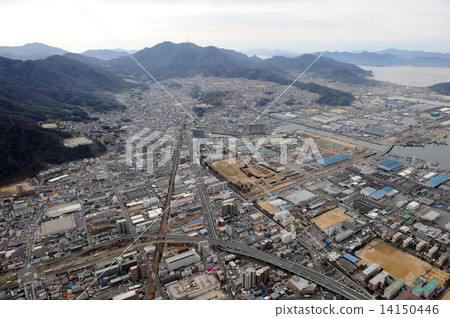 Aerial view of Hiida prefecture Kaita city 14150446