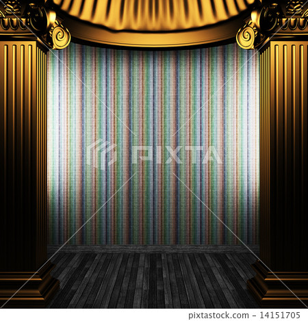 bronze columns and tile wall bronze columns and tile wall 14151705