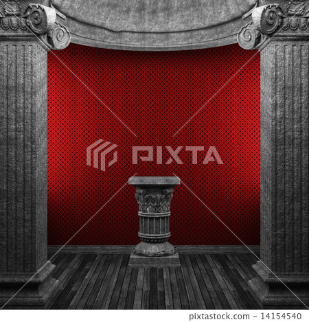 stone columns, pedestal and wallpaper stone columns, pedestal and wallpaper 14154540