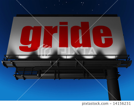 word on billboard 14156231
