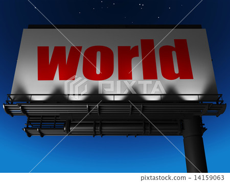 word on billboard 14159063