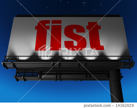word on billboard 14162029
