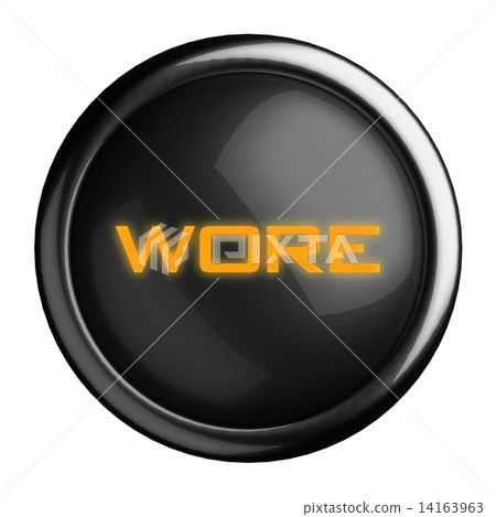 Word on black button 14163963