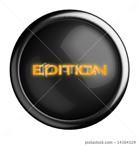 Word on black button 14164329