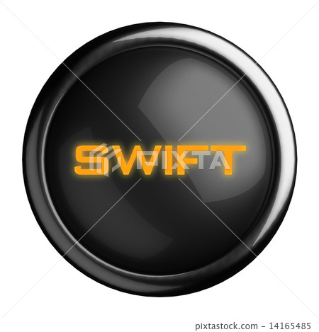 Word on black button 14165485