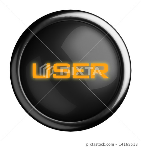 Word on black button Word on black button 14165518