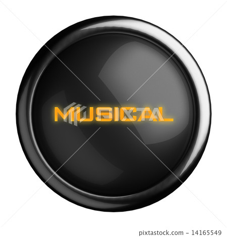 Word on black button 14165549