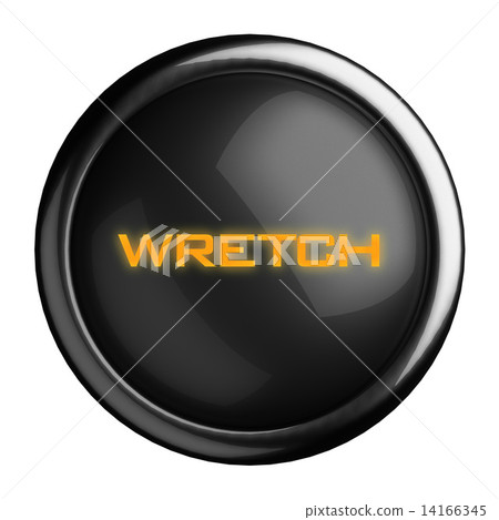 Word on black button Word on black button 14166345