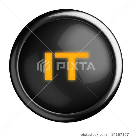 Word on black button 14167537