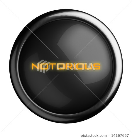 Word on black button 14167667