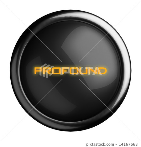 Word on black button 14167668