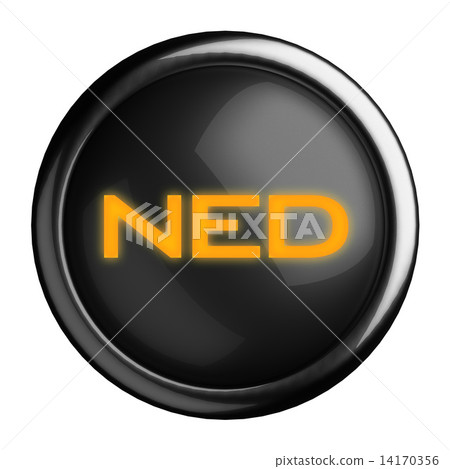 Word on black button 14170356