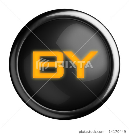 Word on black button 14170449