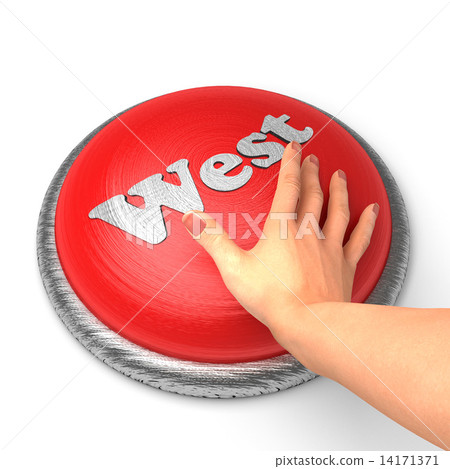 Hand pushing the button Hand pushing the button 14171371