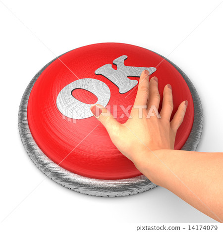 Hand pushing the button Hand pushing the button 14174079