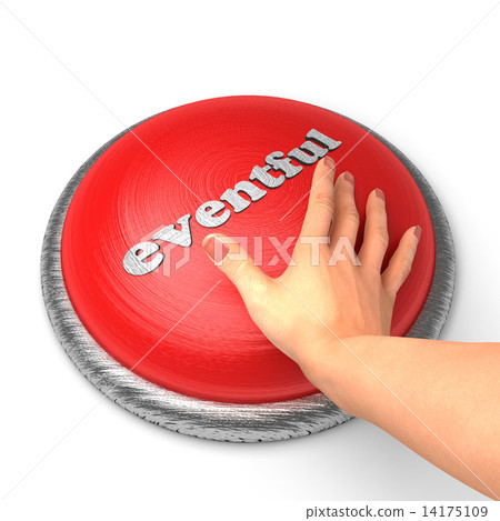 Hand pushing the button 14175109