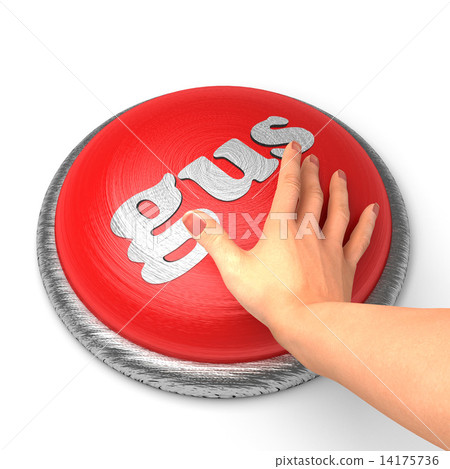 Hand pushing the button 14175736