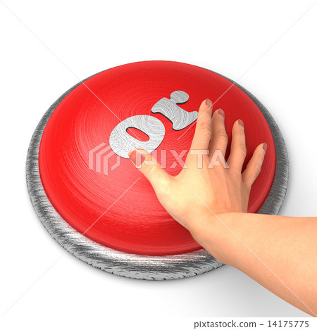 Hand pushing the button Hand pushing the button 14175775