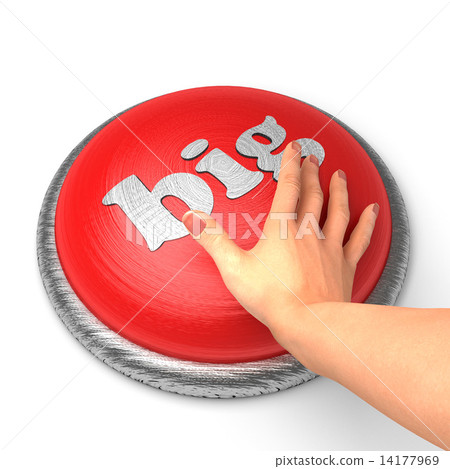 Hand pushing the button Hand pushing the button 14177969