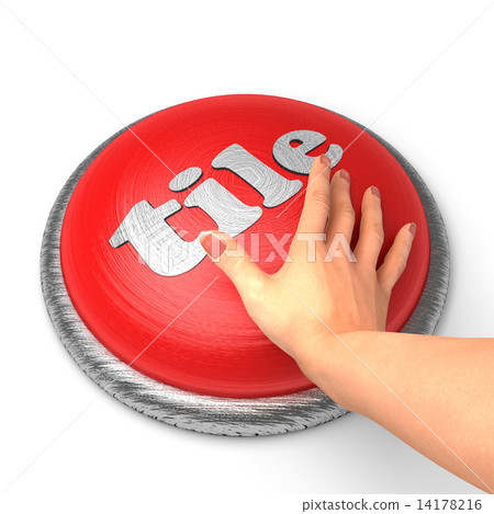 Hand pushing the button 14178216